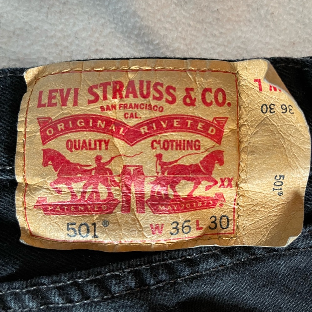 Mens Levi Strauss 501 Jeans